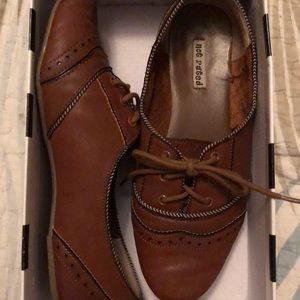 Not Rated, Women’s size 7 cognac tie flats